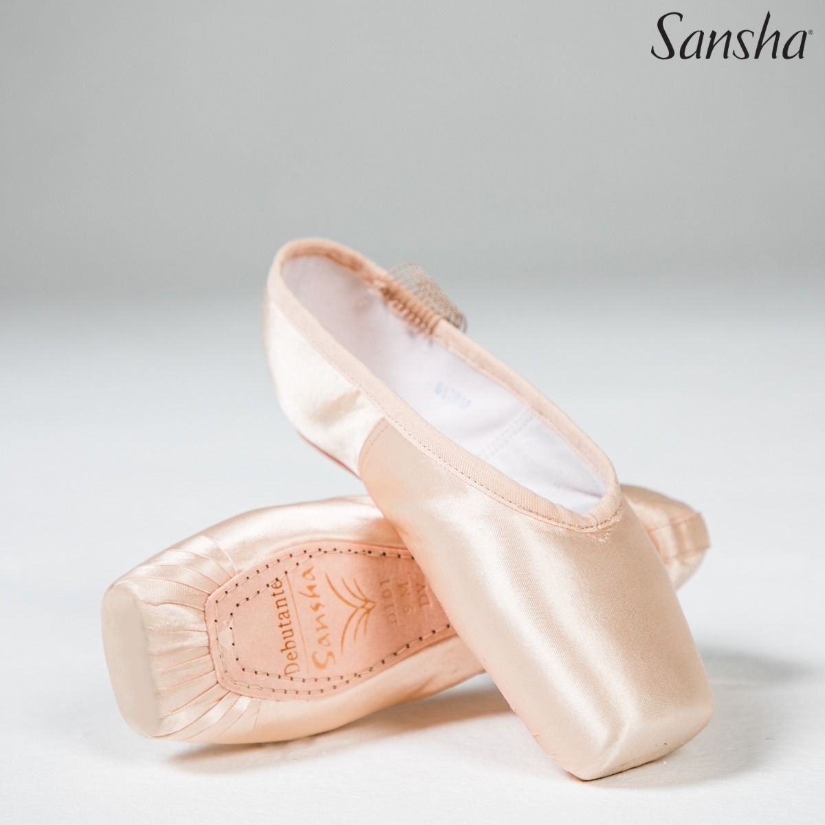 Sansha pointe shoes leather sole DEBUTANTE