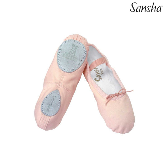 Pantuflas de ballet divididas con tutú - 5C
